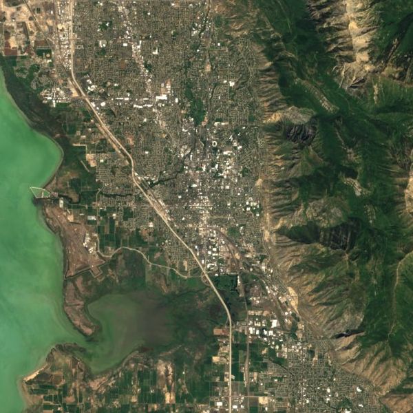 Satellite view of Provo, Utah